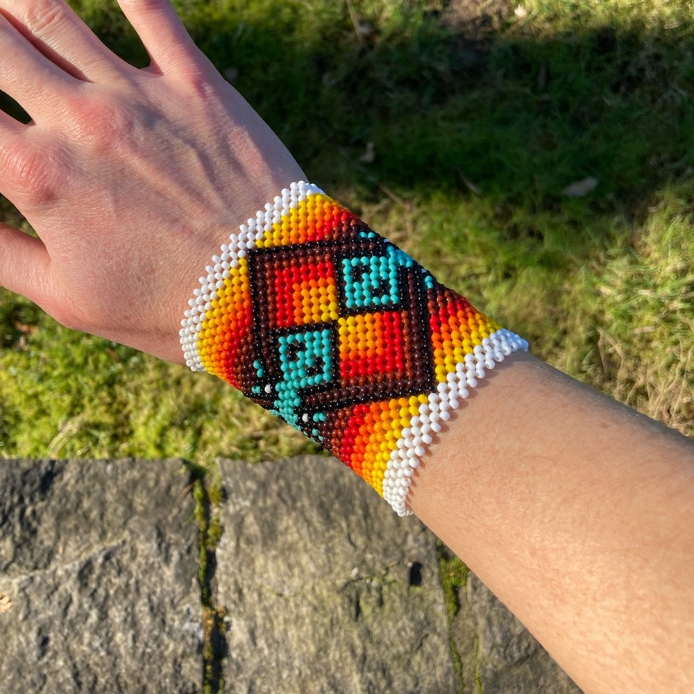 Yawanawa Beaded Ceremonial Wristband
